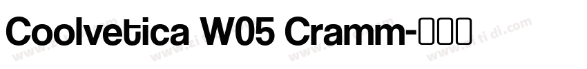 Coolvetica W05 Cramm字体转换